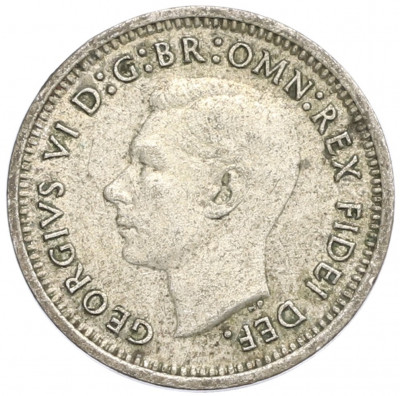 3 пенса 1951 года PL Австралия