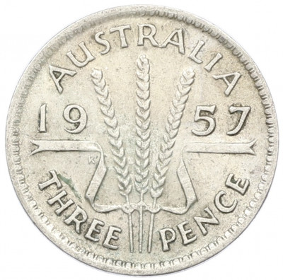 3 пенса 1957 года Австралия