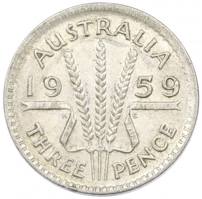 3 пенса 1959 года Австралия