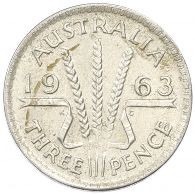 3 пенса 1963 года Австралия