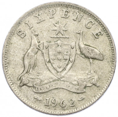 6 пенсов 1962 года Австралия