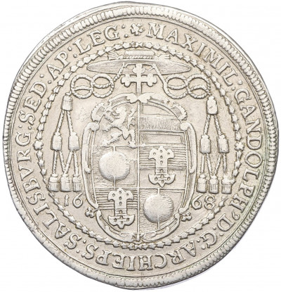 1/2 талера 1668 года Зальцбург