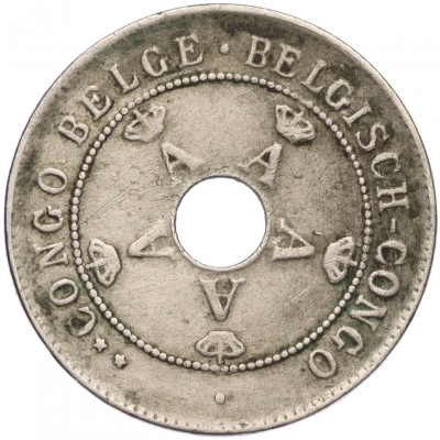 10 сантимов 1922 года Бельгийское Конго
