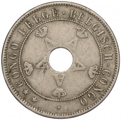 20 сантимов 1911 года Бельгийское Конго