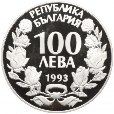 100 левов 1993 года Болгария «Исчезающие животные — Серна»