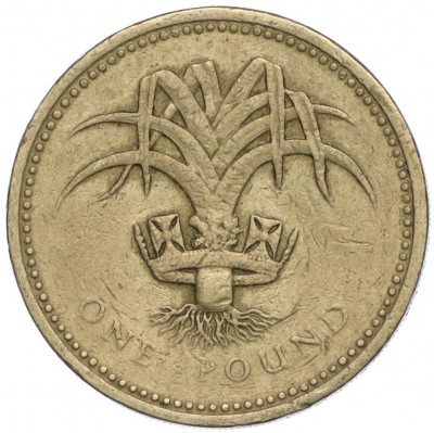 1 фунт 1985 года Великобритания