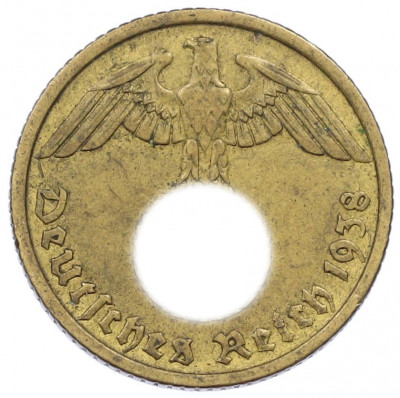 10 рейхспфеннигов 1938 года G Германия