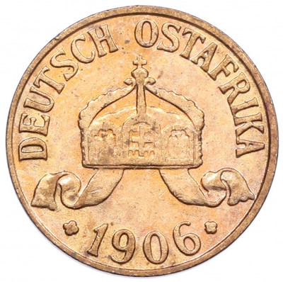 1/2 геллера 1906 года J Германская Восточная Африка