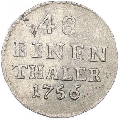 1/48 талера 1756 года Саксония