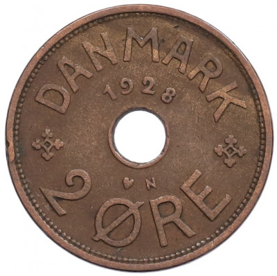 2 эре 1928 года Дания