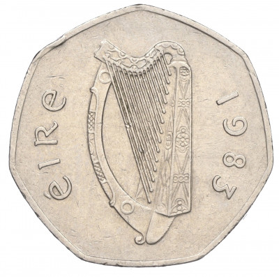 50 пенсов 1983 года Ирландия