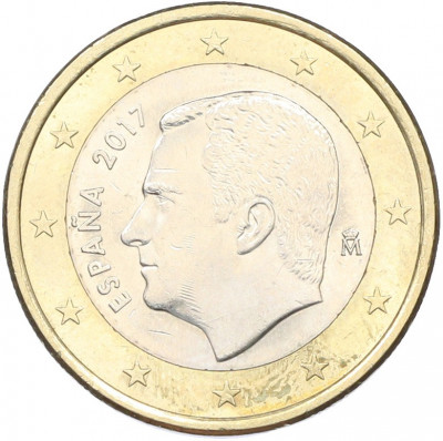 1 евро 2017 года Испания