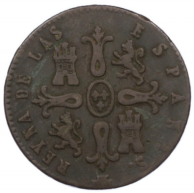 8 мараведи 1843 года Испания