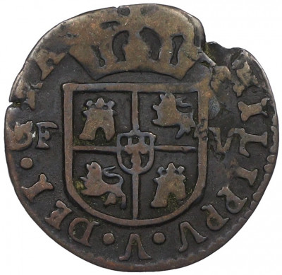 1 тресета 1710-1711 года Валенсия (Филипп V)