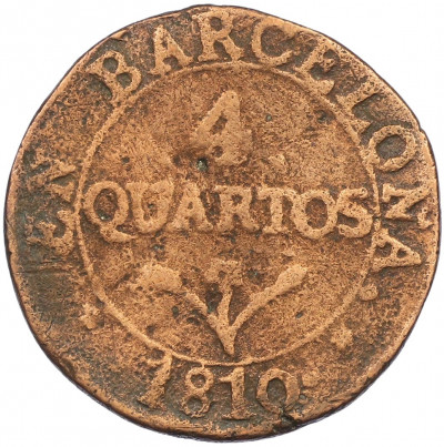 4 кварто 1810 года Испания — провинция Барселона