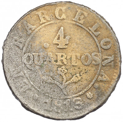 4 кварто 1813 года Испания — провинция Барселона