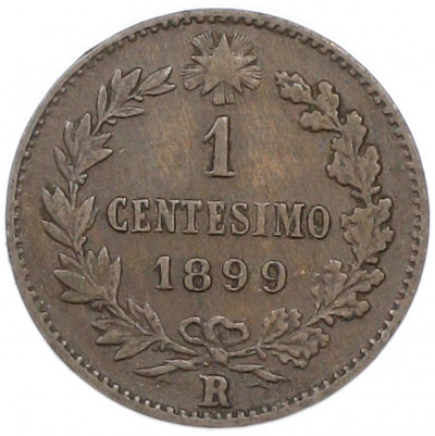 1 чентезимо 1899 года Италия