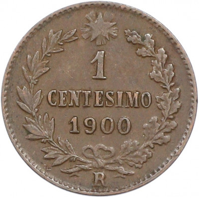 1 чентезимо 1900 года Италия