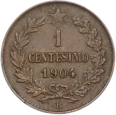 1 чентезимо 1904 года Италия