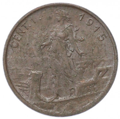 1 чентезимо 1915 года Италия