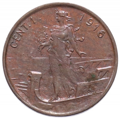 1 чентезимо 1916 года Италия