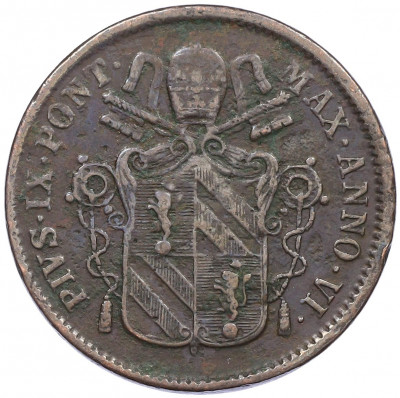 1 байокко 1851 года Папская область