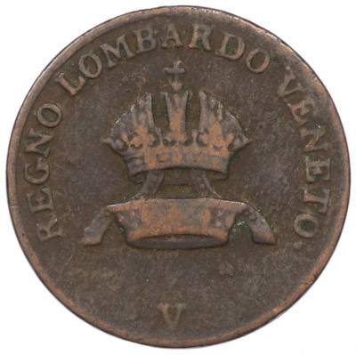 1 чентезимо 1822 года Ломбардия-Венеция