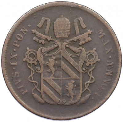 2 байокко 1851 года Папская область