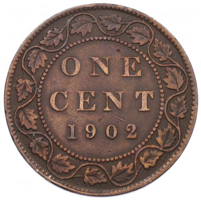 1 цент 1902 года Канада