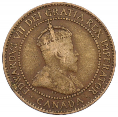 1 цент 1908 года Канада