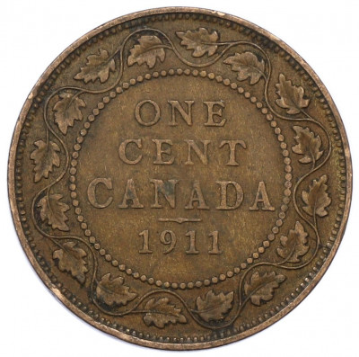 1 цент 1911 года Канада