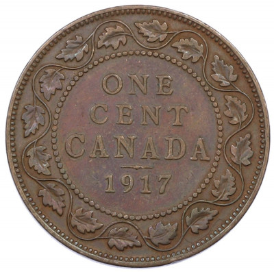 1 цент 1917 года Канада