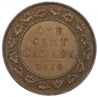 1 цент 1920 года Канада