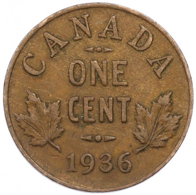 1 цент 1936 года Канада