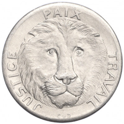 10 франков 1965 года Конго (ДРК)