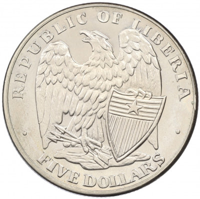 5 долларов 2001 года Либерия «Форт Самтер»
