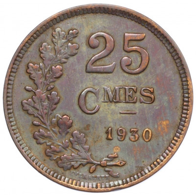 25 сантимов 1930 года Люксембург