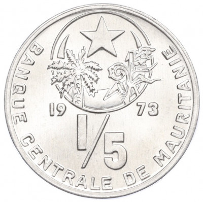 1/5 угии 1973 года Мавритания