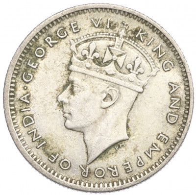 10 центов 1943 года Малайя