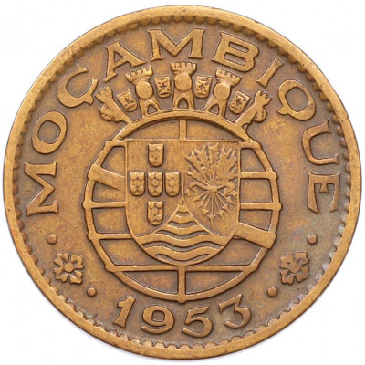 1 эскудо 1953 года Португальский Мозамбик