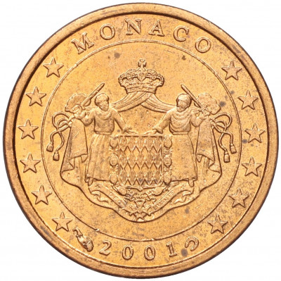 1 евроцент 2001 года Монако
