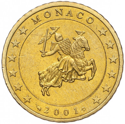 50 евроцентов 2001 года Монако