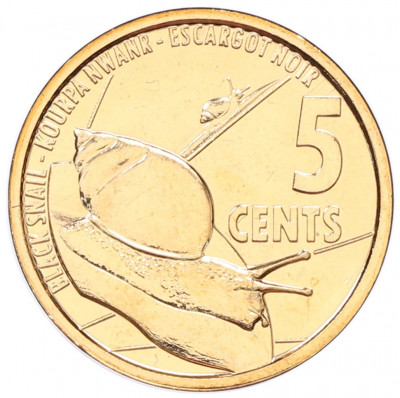 5 центов 2022 года Сейшелы