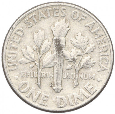 1 дайм (10 центов) 1964 года D США