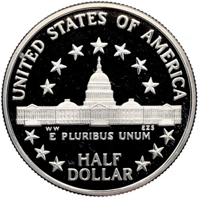 1/2 доллара (50 центов) 1989 года S США «200 лет Конгрессу»