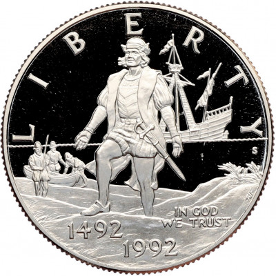1/2 доллара (50 центов) 1992 года S США «500 лет путешествию Колумба»