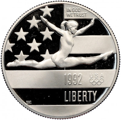 1/2 доллара (50 центов) 1992 года S США «XXV летние Олимпийские Игры 1992 в Барселоне»