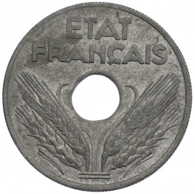 20 сантимов 1942 года Франция