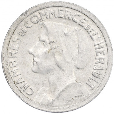 25 сантимов 1921-1924 года Франция — департамент Эро (Нотгельд)