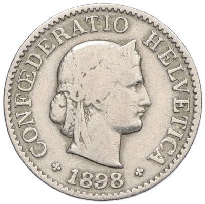 5 раппенов 1898 года Швейцария